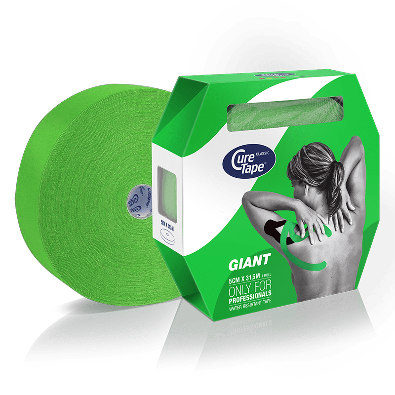 CureTape Classic Giant Kinesiology Tape Green 5cm