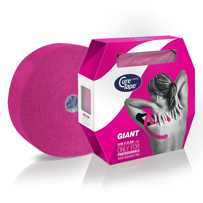 CureTape Classic Giant Kinesiology Tape Pink 5cm