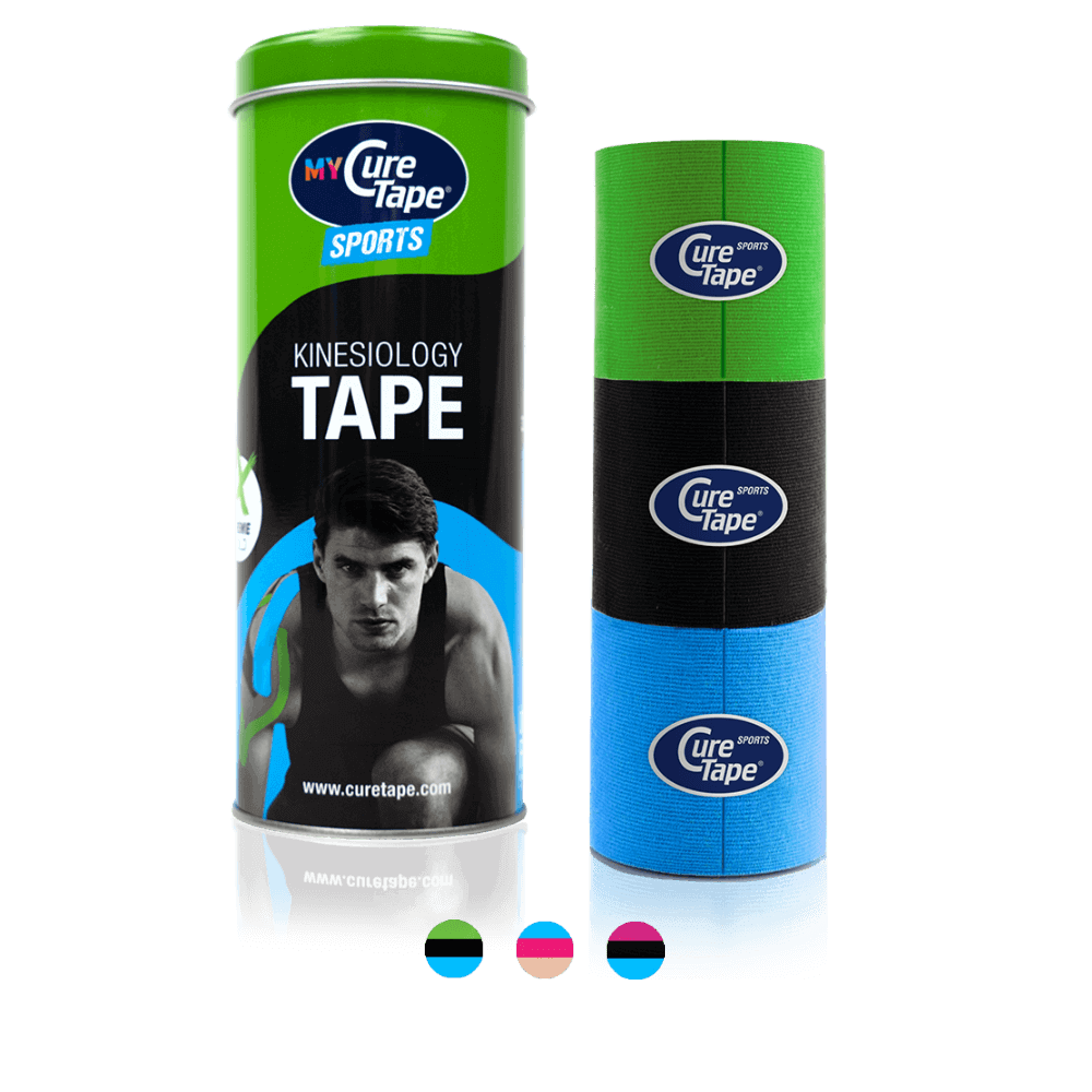 MYCURETAPE-kinesiology-tape-limeblackblue