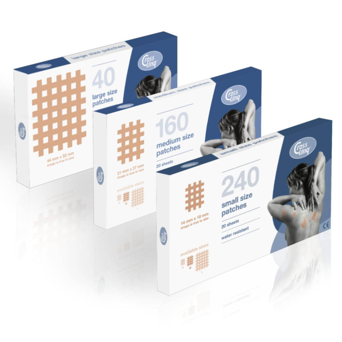 CrossLinq® acupressure cross patches – Convenience Pack - Small, Medium And Large - 3 sets - Image 5