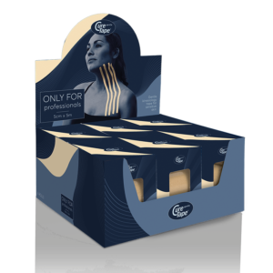 curetape-gentle-kinesiology-tape-product-light-beige-5cm-x-5m-6-single-rolls-in-display-box-packaging-lr-image